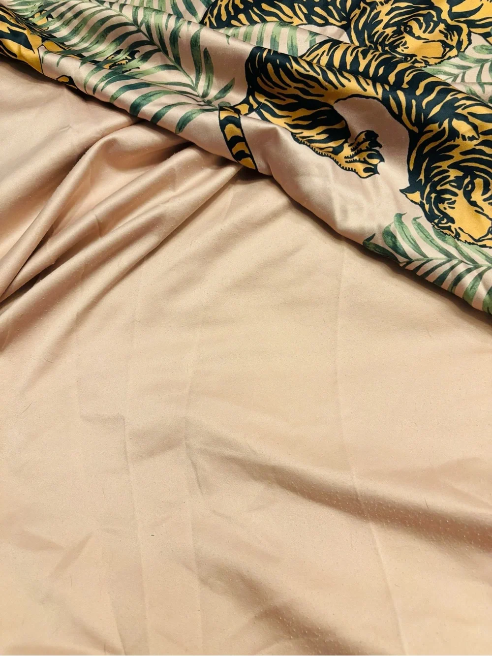 Z Gallerie Tigress Satin King Duvet Cover